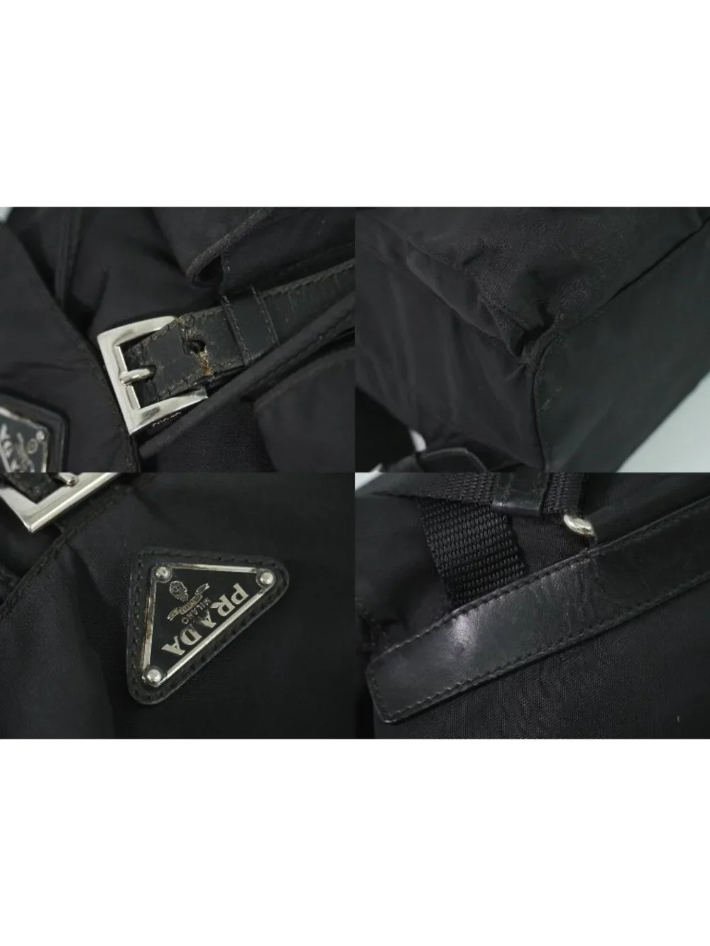 Prada Vela Backpack Nylon Black